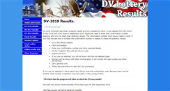 Desktop Screenshot of dvlotteryresults.com